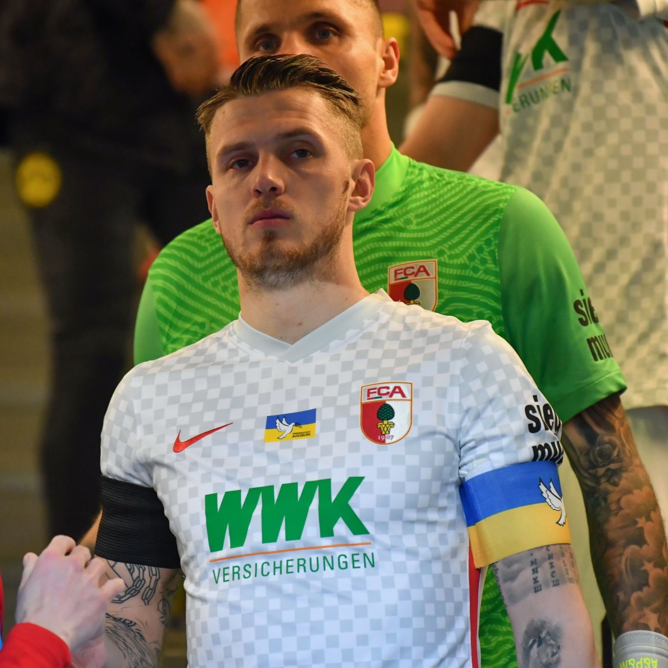 UKRAINE Kapitänsbinde 9cm PREMIUM ULTRA inkl. Druck