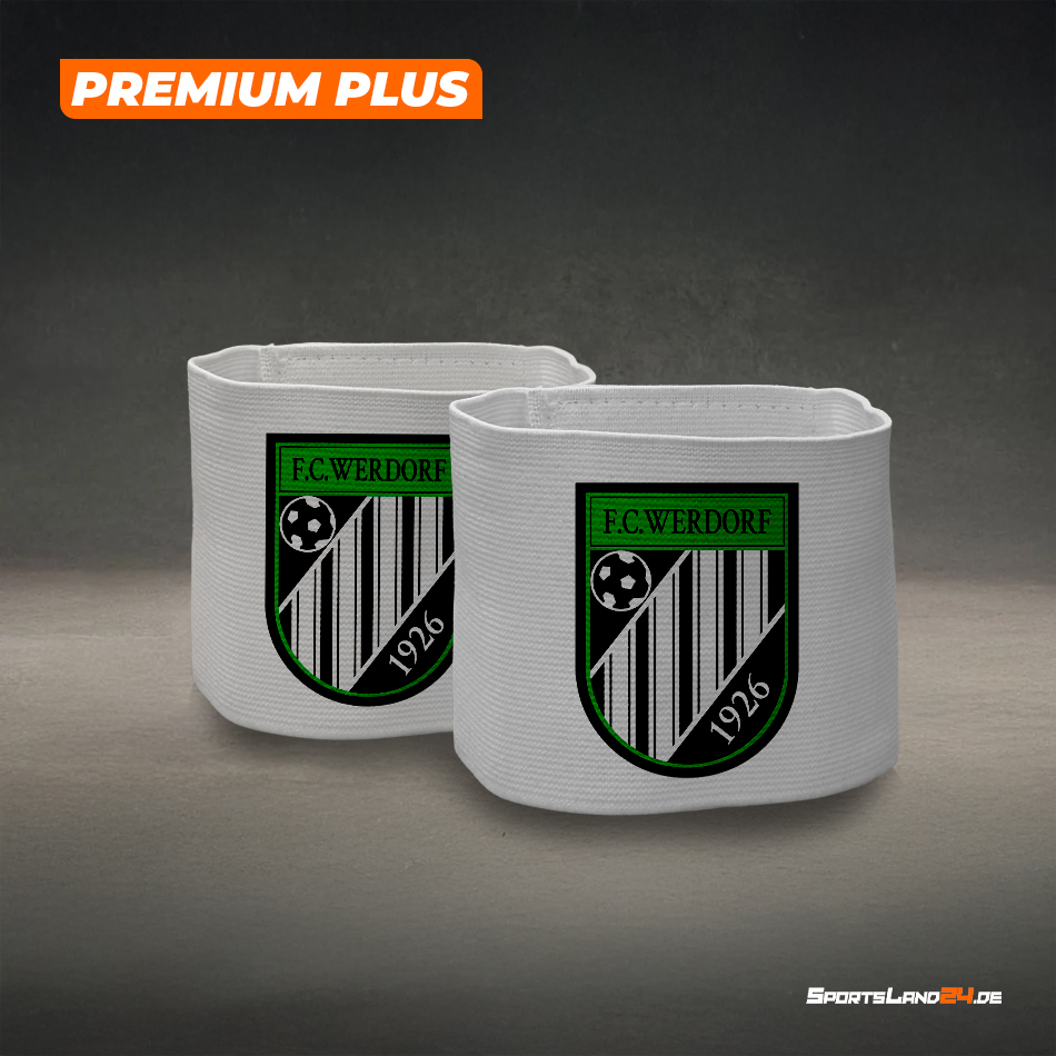 Schienbeinschonerhalter 7cm PREMIUM PLUS inkl. Druck