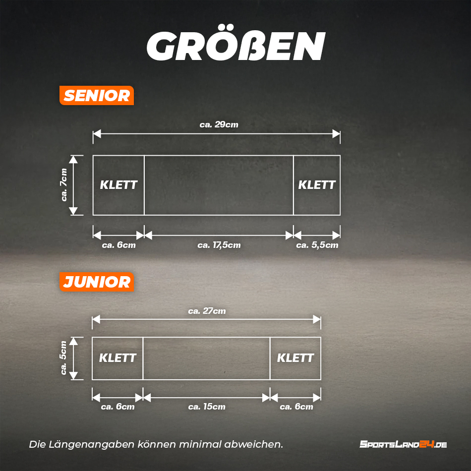Schienbeinschonerhalter 7cm PREMIUM Klett