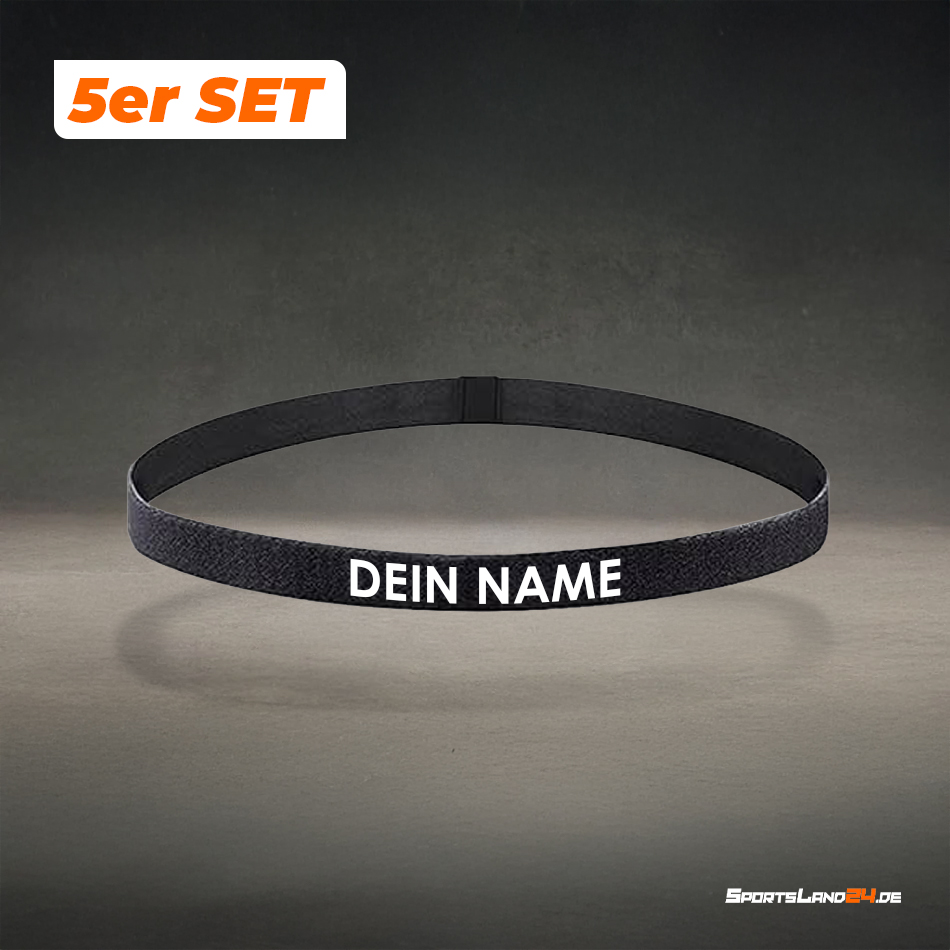 5x Sport Fußball Haarband Stirnband inkl. DRUCK